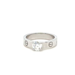 Cartier White Gold Love Solitaire Ring