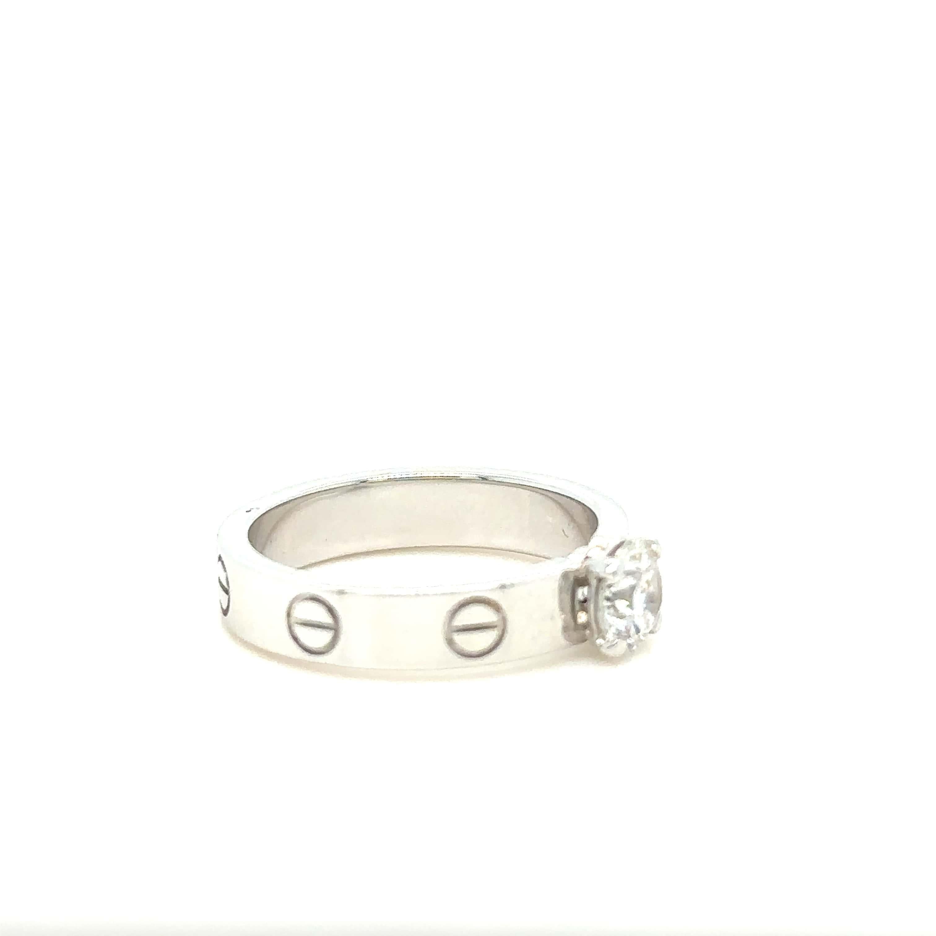 cartier love ring solitaire