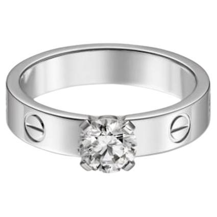 Cartier White Gold Love Solitaire Ring
