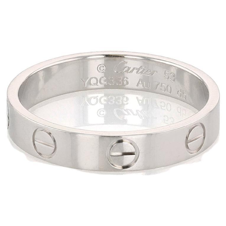 Cartier White Gold Love Wedding Band