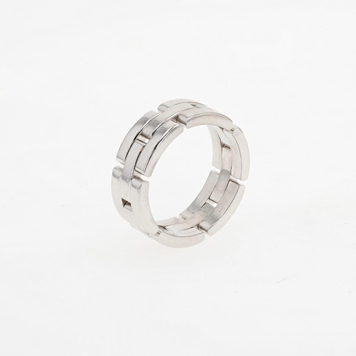 Cartier Weißgold Maillon de Cartier Band Ring (Zeitgenössisch)