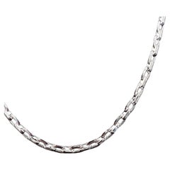 Cartier White Gold Mariners link necklace 18k