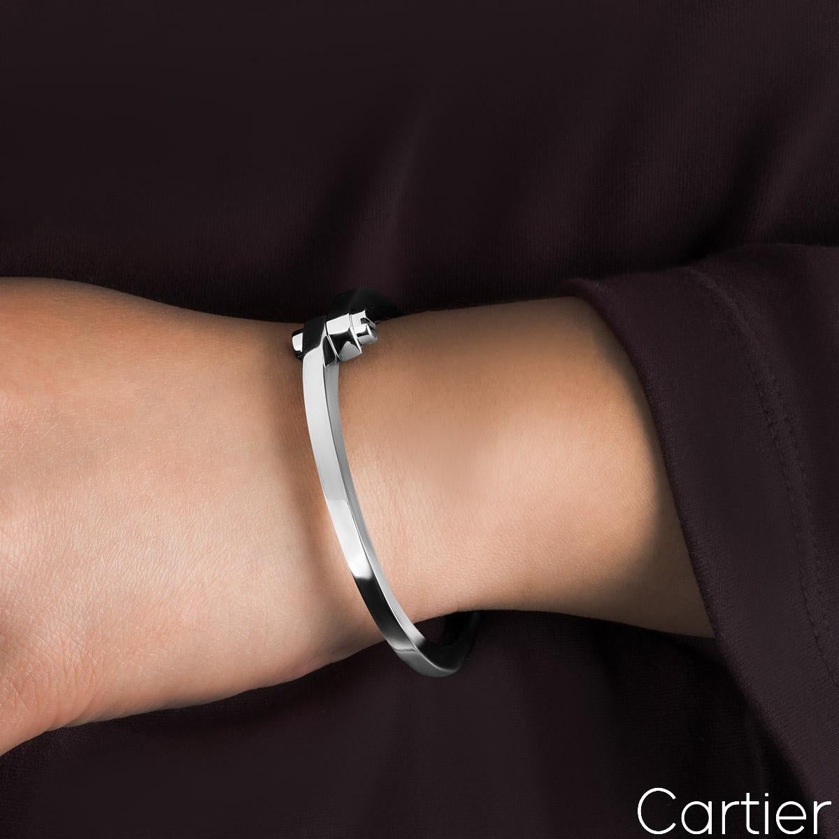 Cartier White Gold Menotte Bracelet In Excellent Condition In London, GB