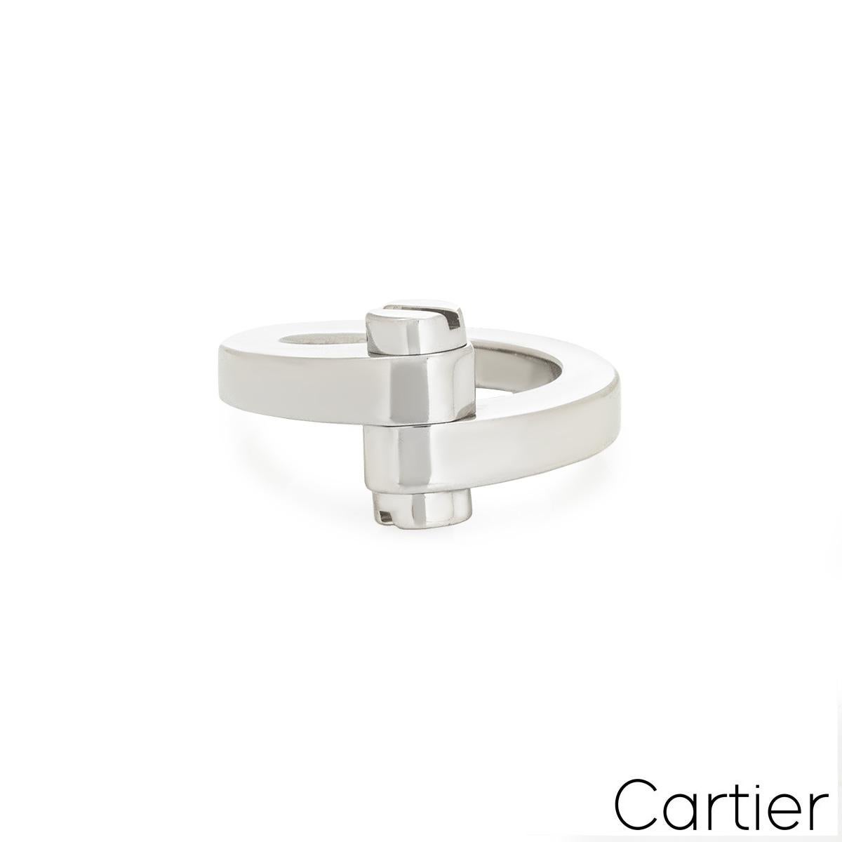 Cartier Weißgold Menotte-Ring im Zustand „Hervorragend“ im Angebot in London, GB
