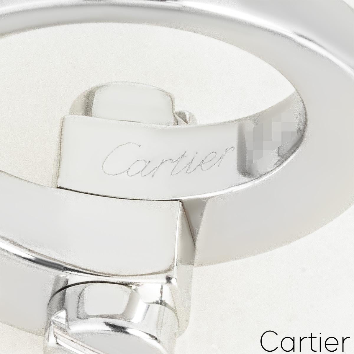 Women's or Men's Cartier White Gold Menotte Ring For Sale