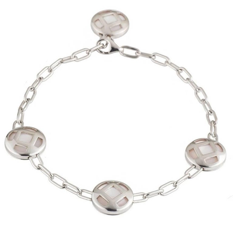 Cartier White Gold Mother of Pearl Pasha Bracelet at 1stDibs | cartier ...