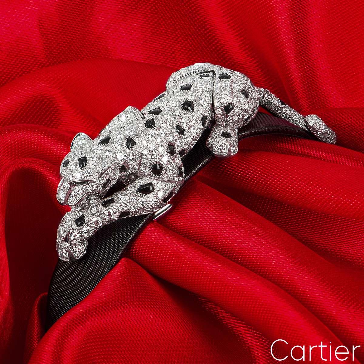 Cartier White Gold Panthere De Cartier Bracelet 4.13ct H6001017 1