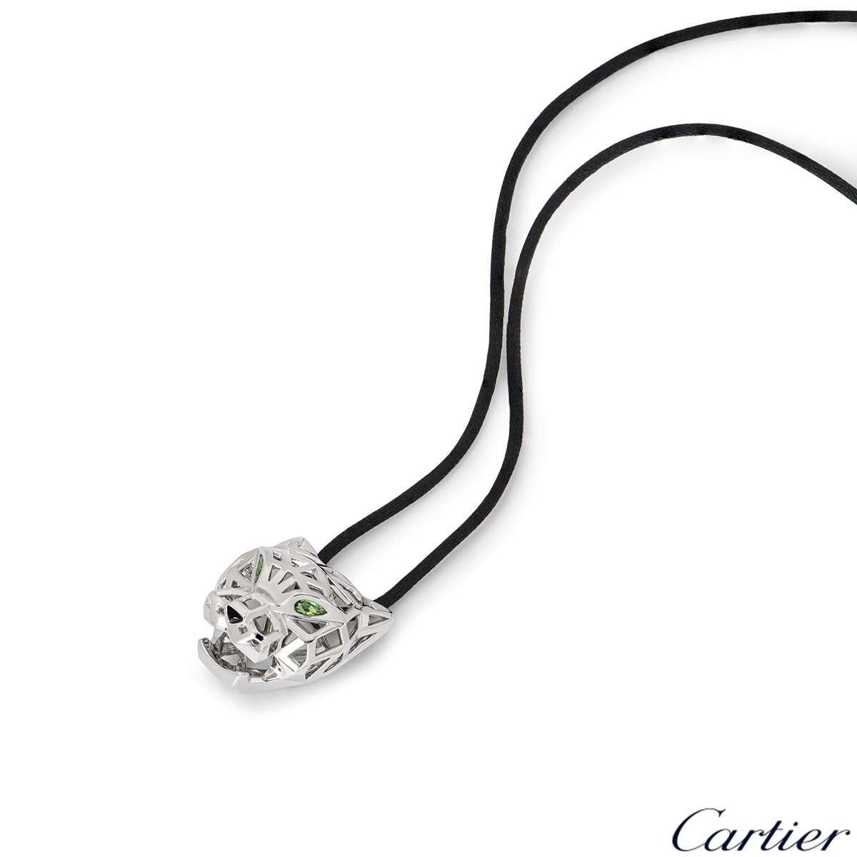 cartier panther necklace white gold