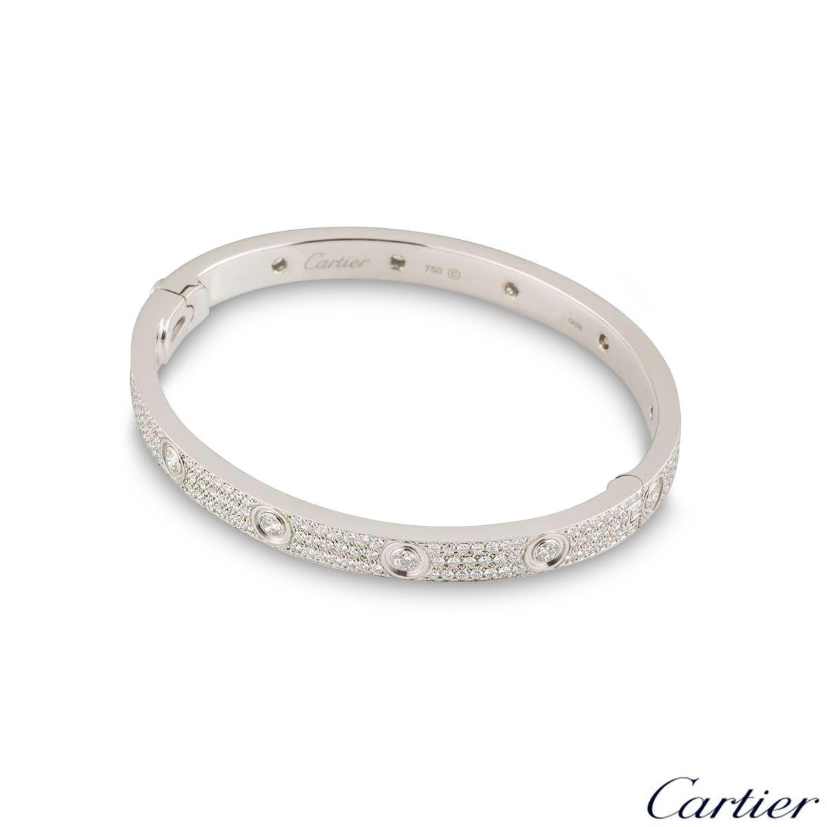 cartier bracelet men's diamond