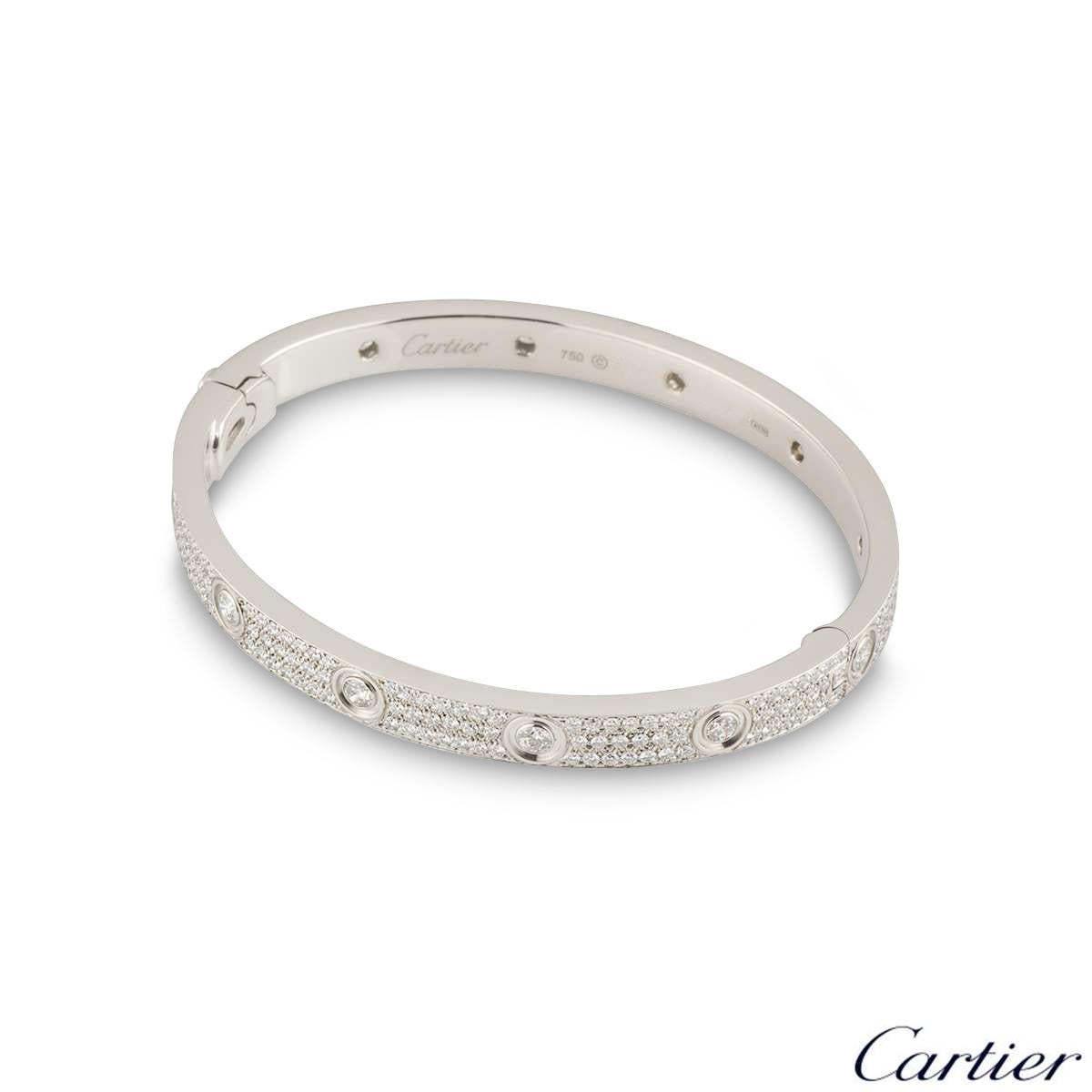 cartier love bracelet white gold