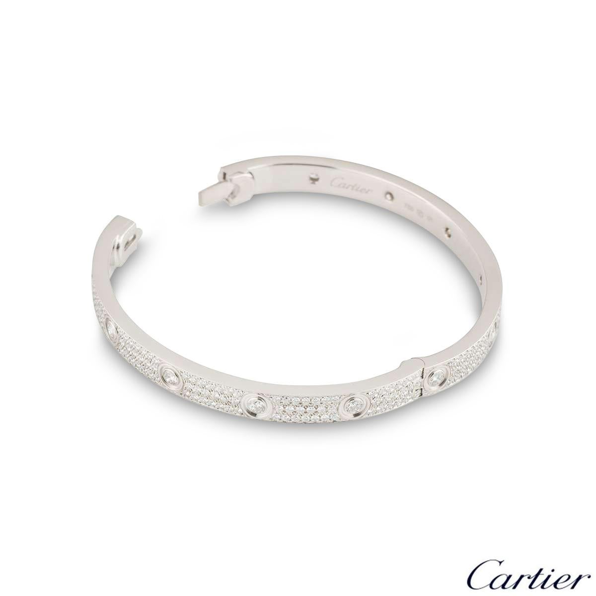 cartier love bracelet white gold