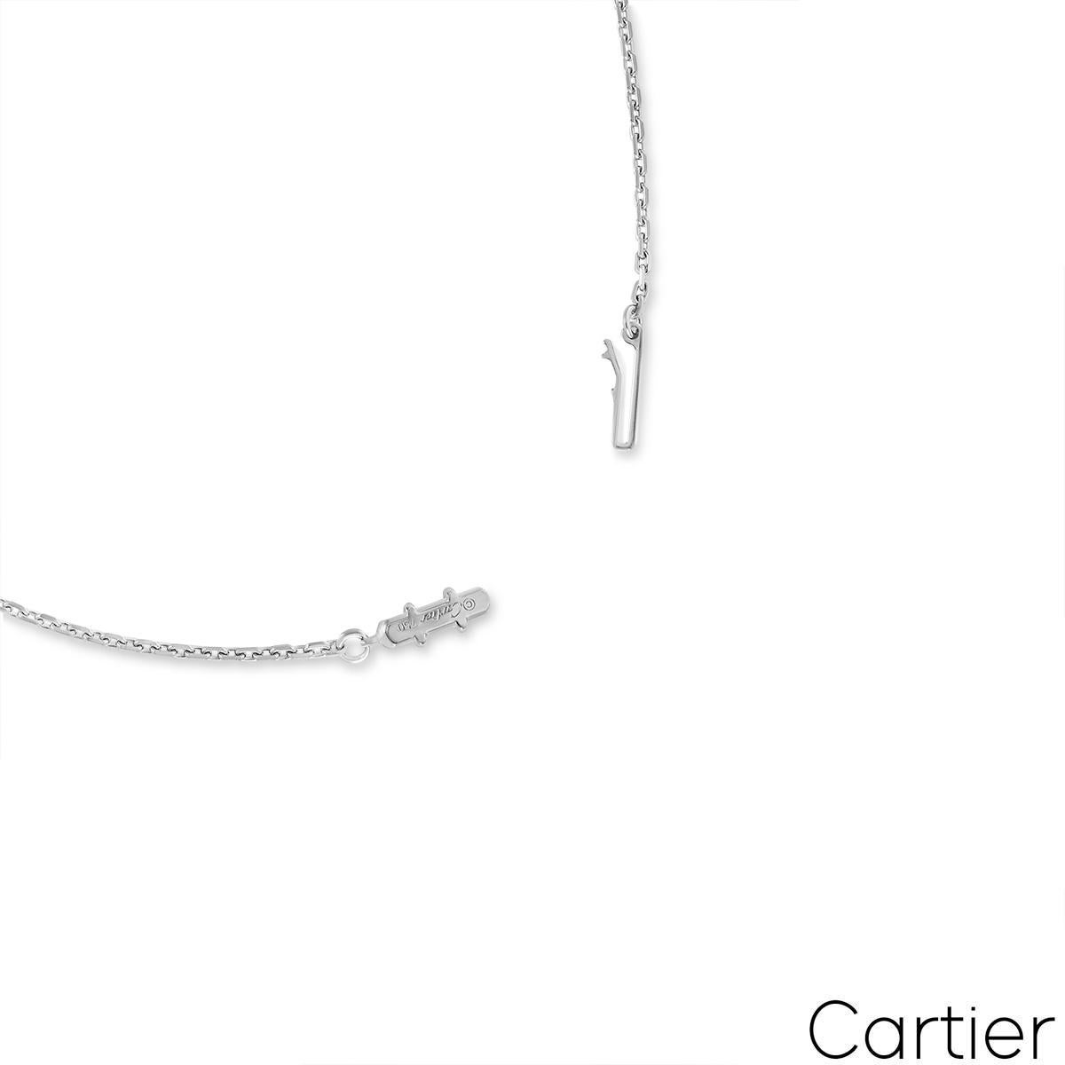 Cartier Collier Himalia en or blanc, perles et diamants Unisexe en vente