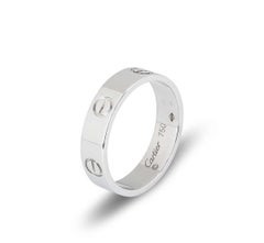 Cartier White Gold Plain Love Ring Size 56 B4084700