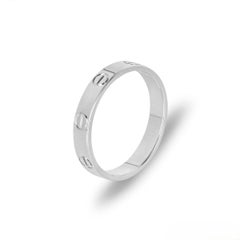 Cartier White Gold Plain Love Wedding Band Size 51 B4085100