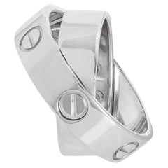 Cartier White Gold Plain Spicy Love Ring