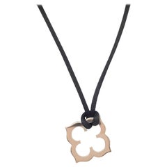 Cartier White Gold Quatrefoil Pendant Necklace