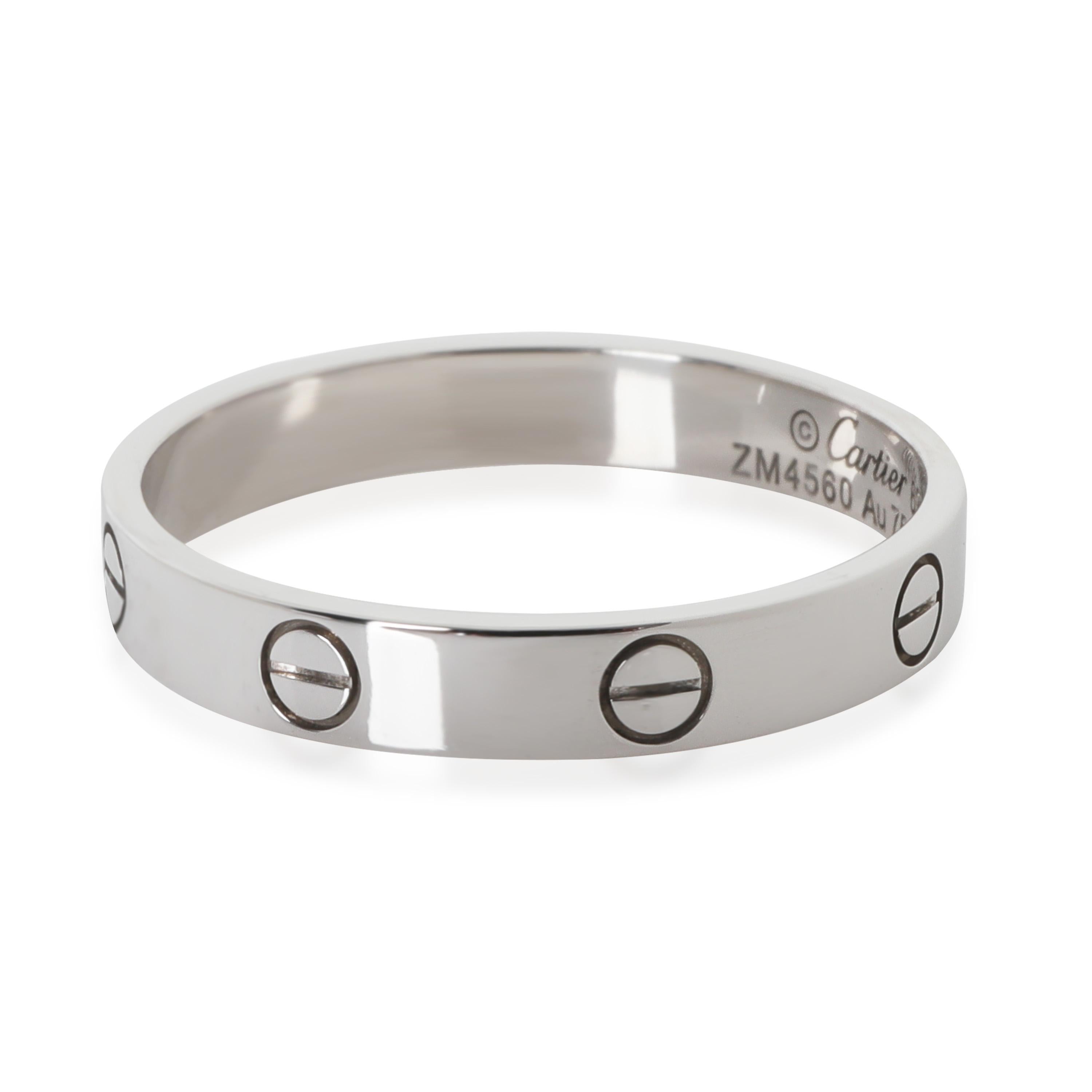 Cartier White Gold Small Model Love Ring

PRIMARY DETAILS
SKU: 146653
Listing Title: Cartier White Gold Small Model Love Ring
Condition Description: Cartier's Love collection is the epitome of iconic, from the recognizable designs to the history