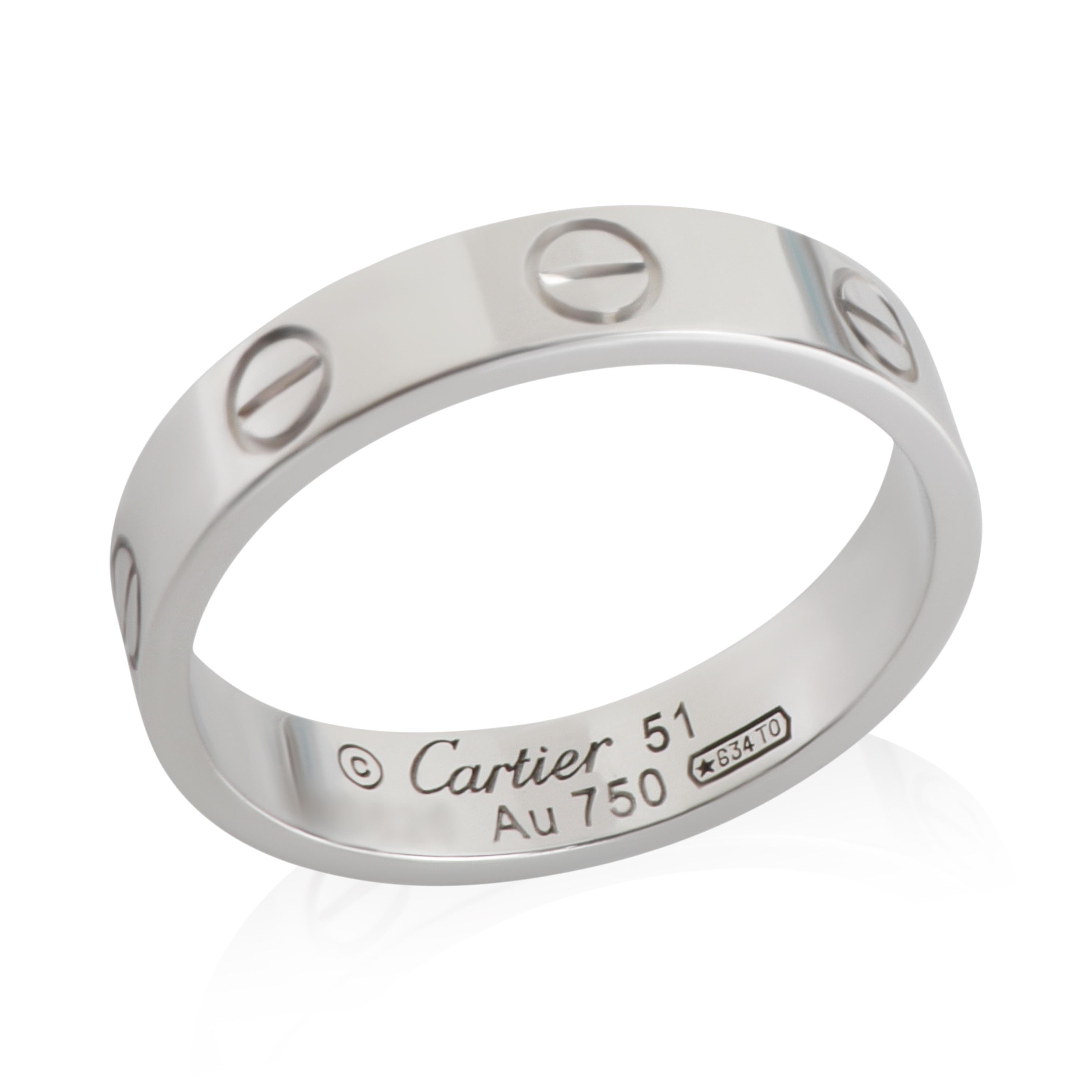 Cartier Oro Bianco  Anello dell'amore Model No. in vendita 2