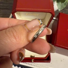 CARTIER White Gold Stella Diamond‎ Ring - Size 50
