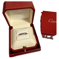 CARTIER White Gold Stella Diamond‎ Ring - Size 50