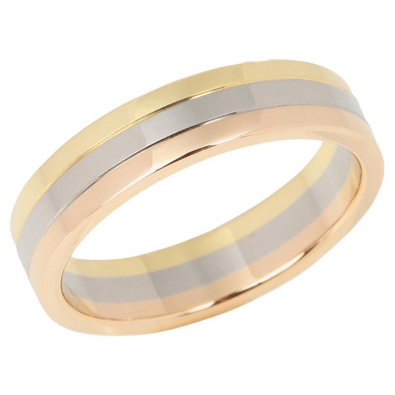 Cartier White Gold, Yellow Gold And Rose Gold Vendôme Louis Cartier Wedding Band