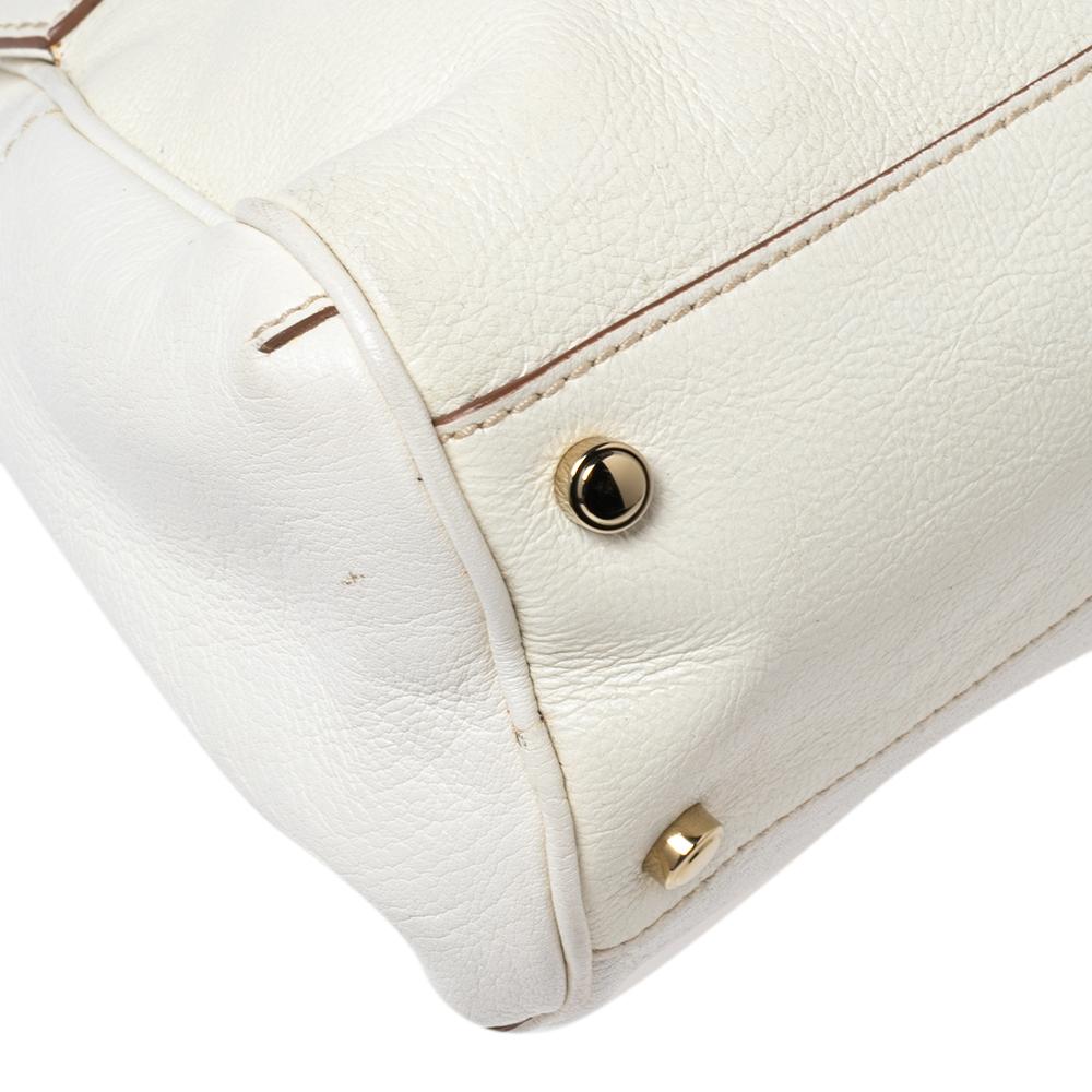 Cartier White Leather Small Marcello De Cartier Bag 4