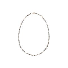 Collier Spartacus blanc en or 18 carats à maillons ovales de Cartier