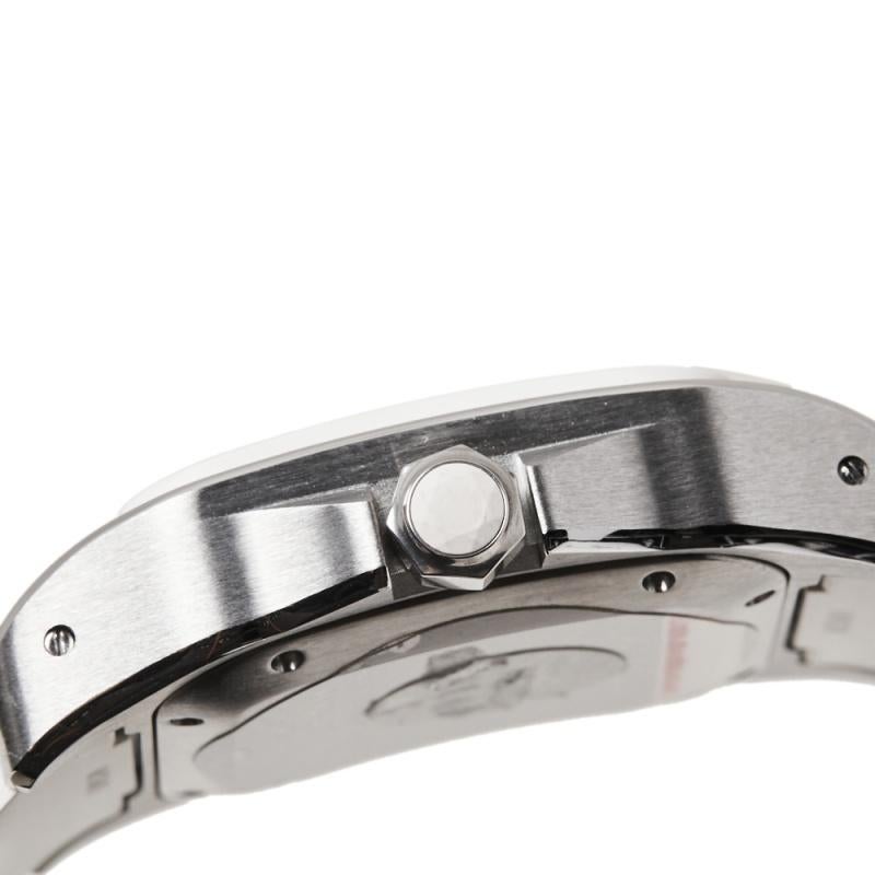 Cartier White Stainless Steel Santos Women's Wristwatch 33 mm 5