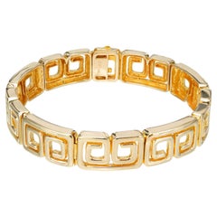 Cartier Whiteside & Blank Yellow Gold Double C Bracelet