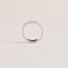 CARTIER Wide Love White Gold Ring Size 53