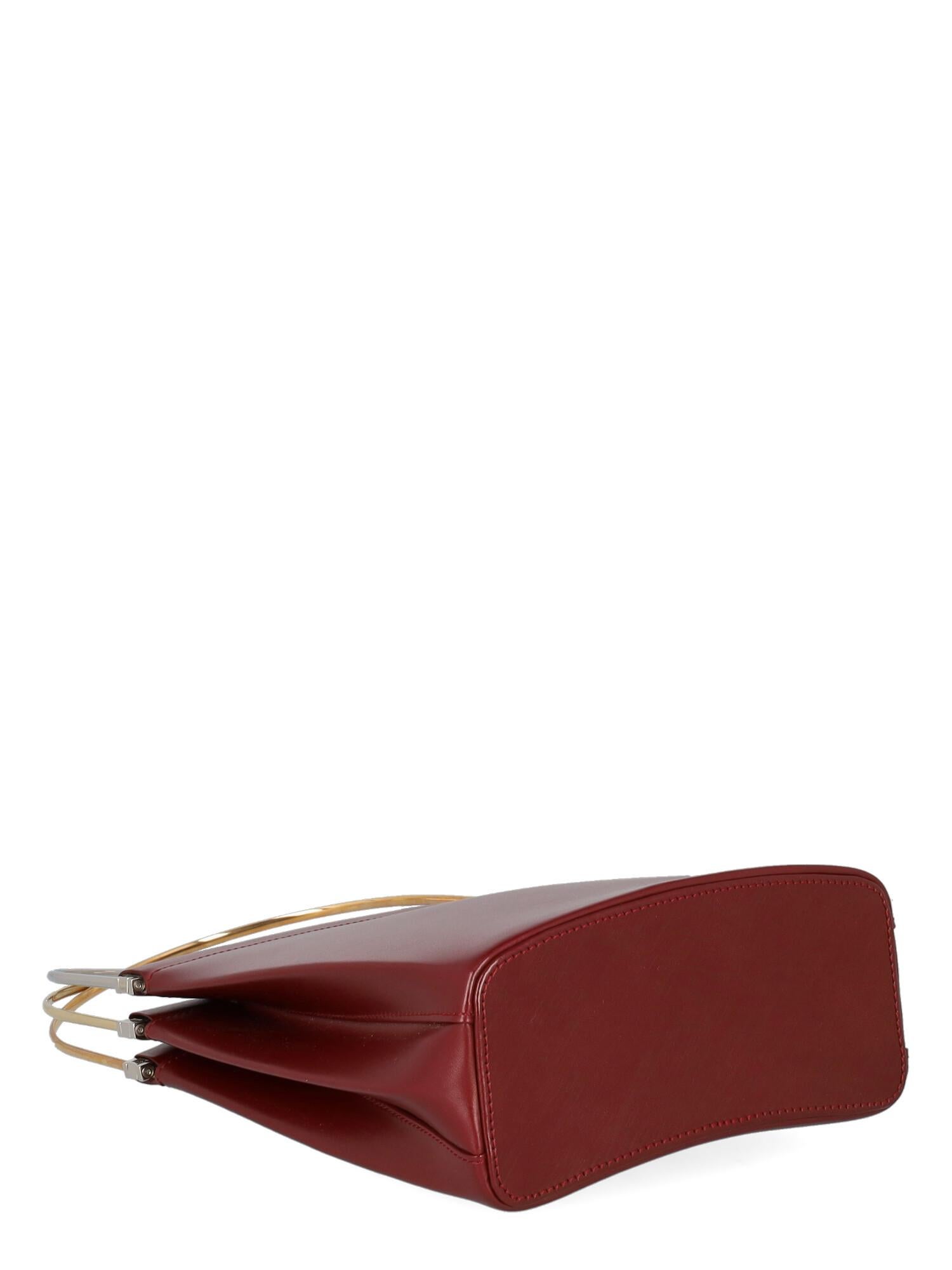 Women's Cartier Women Handbags Burgundy Leather  For Sale