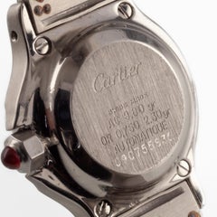 Cartier Women's Automatic Octogon Santos Two-Tone Vintage Burgundy