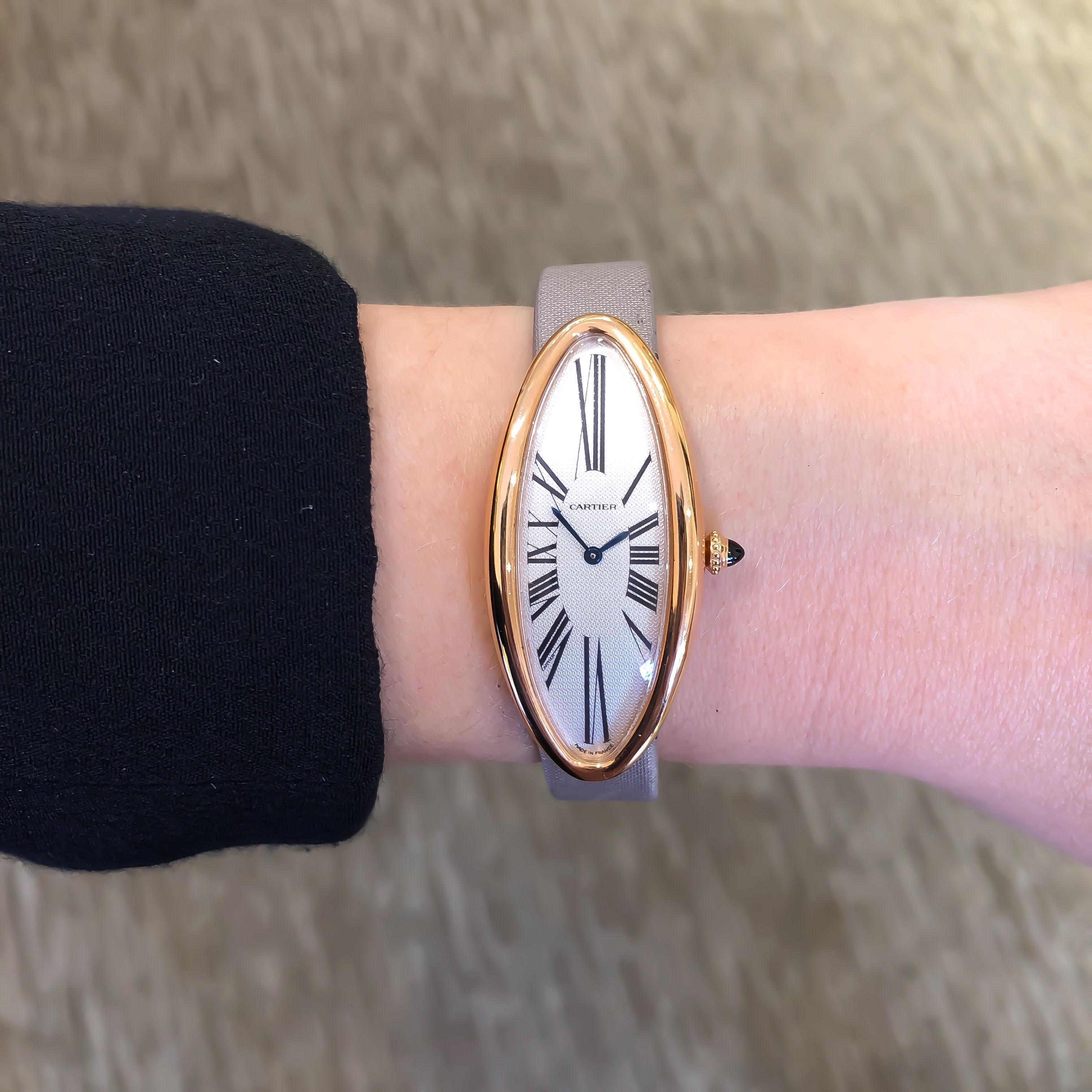 Cartier Women's Baignoire Allongee 18 Karat Rose Gold Mechanical Watch 1