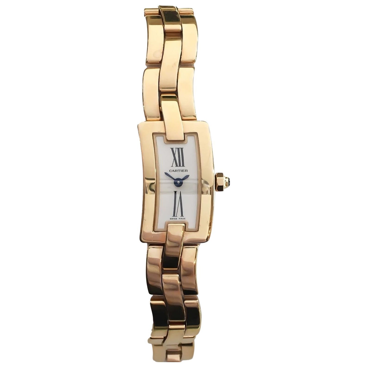 Cartier Women's Ballerine 18 Karat Rose Gold Watch For Sale at 1stDibs