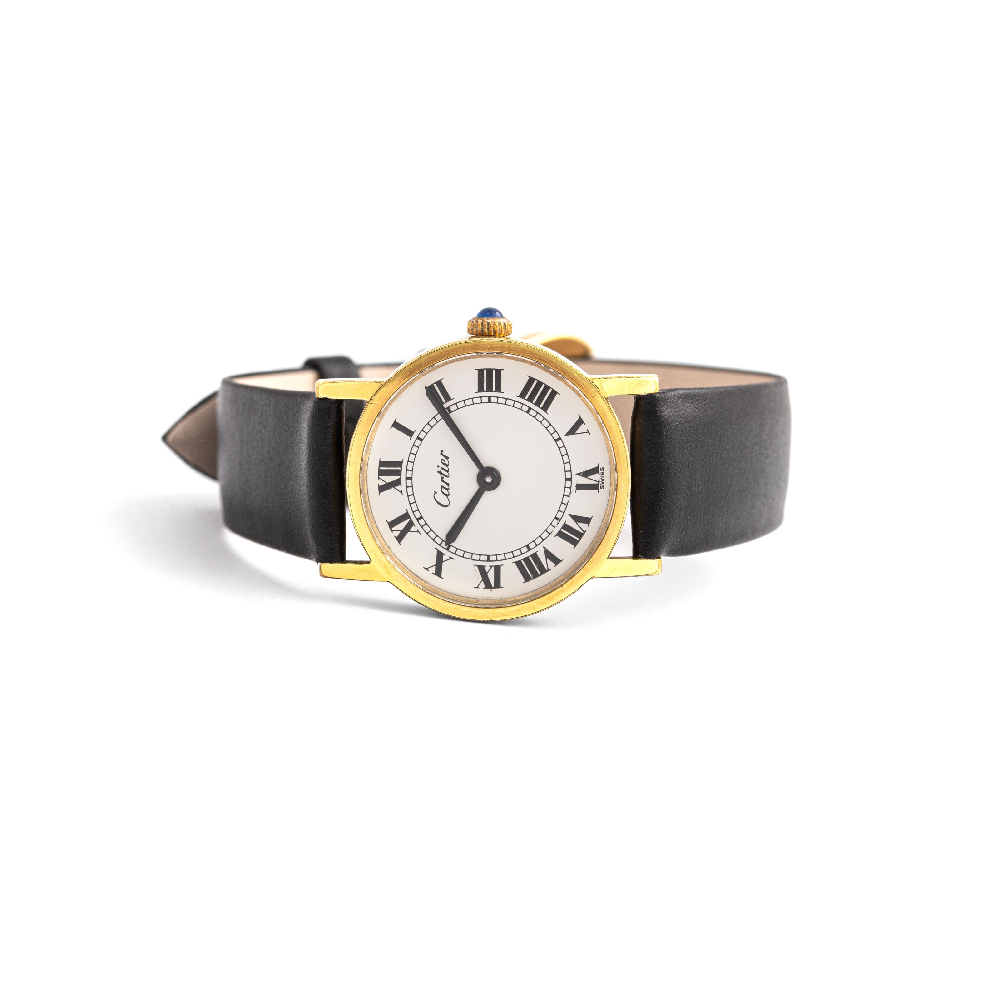 Taille cabochon Montre-bracelet Cartier Collection Solo