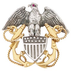 Cartier WWI Eagle Sweetheart Brooch