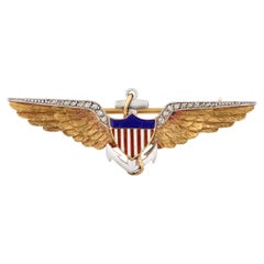Cartier WWI Winged Sweetheart Brooch