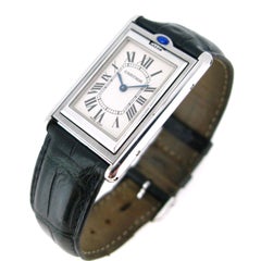 Cartier XL Tank Basculante Reversible 2390 Stainless Steel Mechanic Men's watch