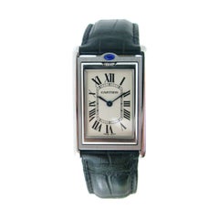 Cartier XL Tank Basculante Reversible 2390 Stainless Steel Mechanic Men's watch