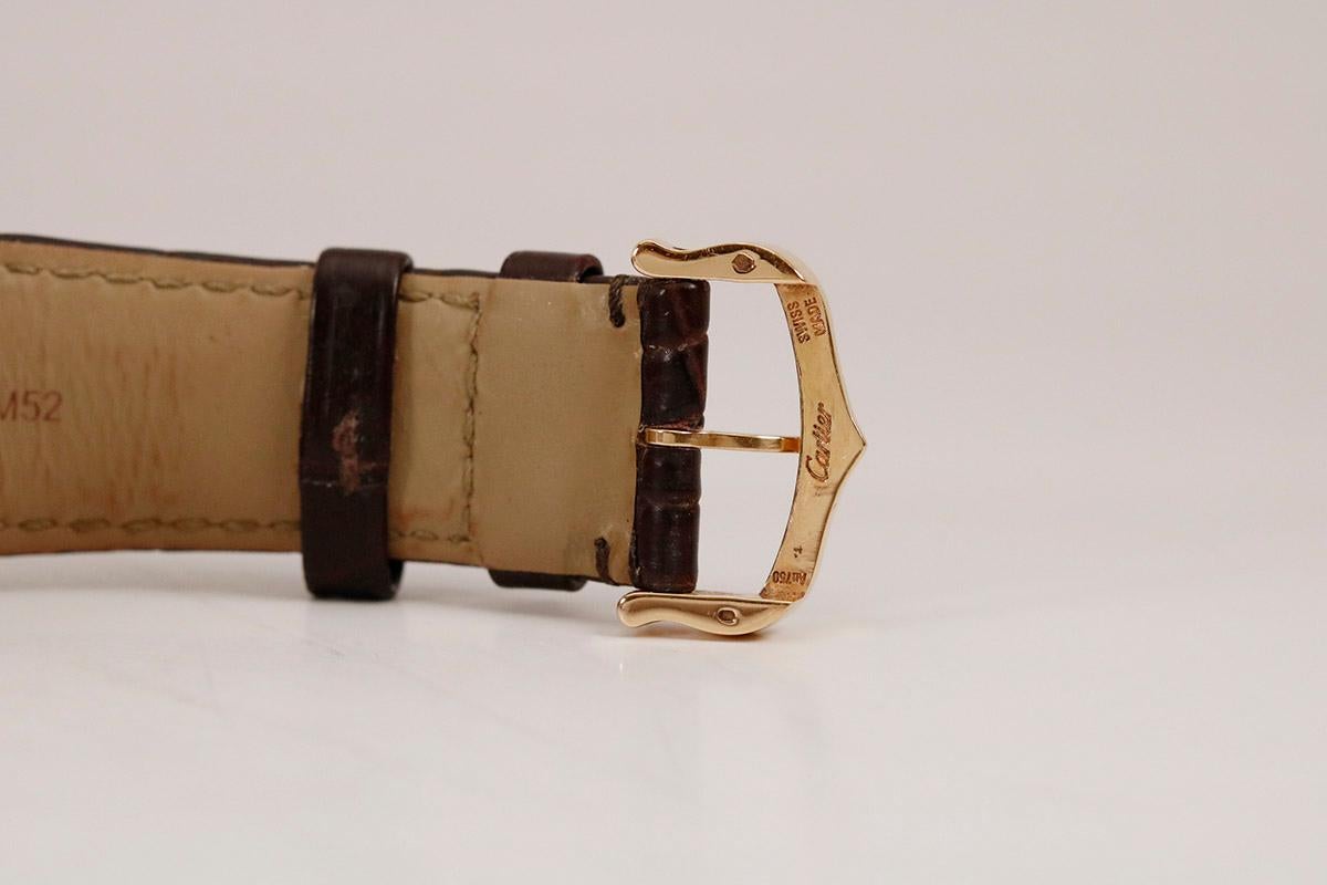 Men's Cartier XL Tank Louis Collaborateur 2013 18k Rose Gold Wristwatch, Modern