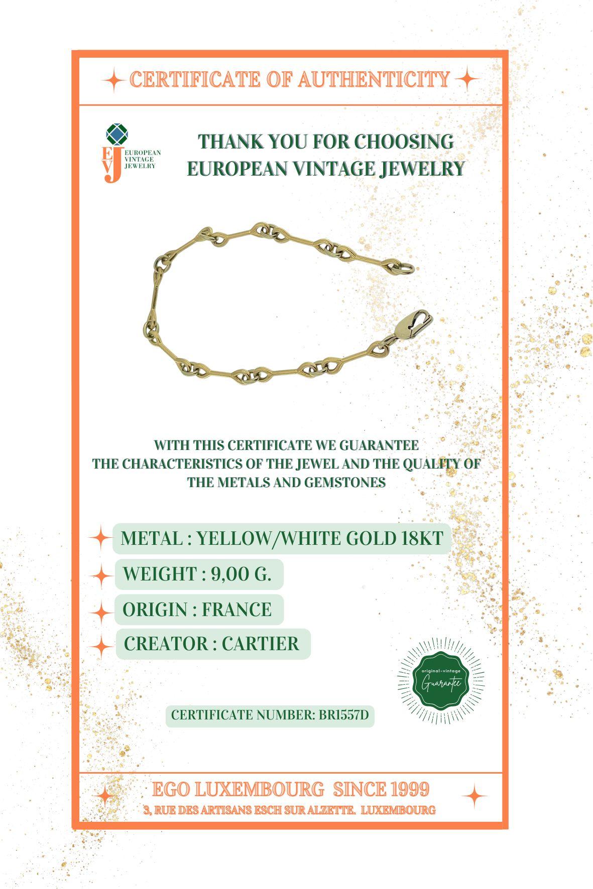Cartier Yellow and White Gold Bracelet 6