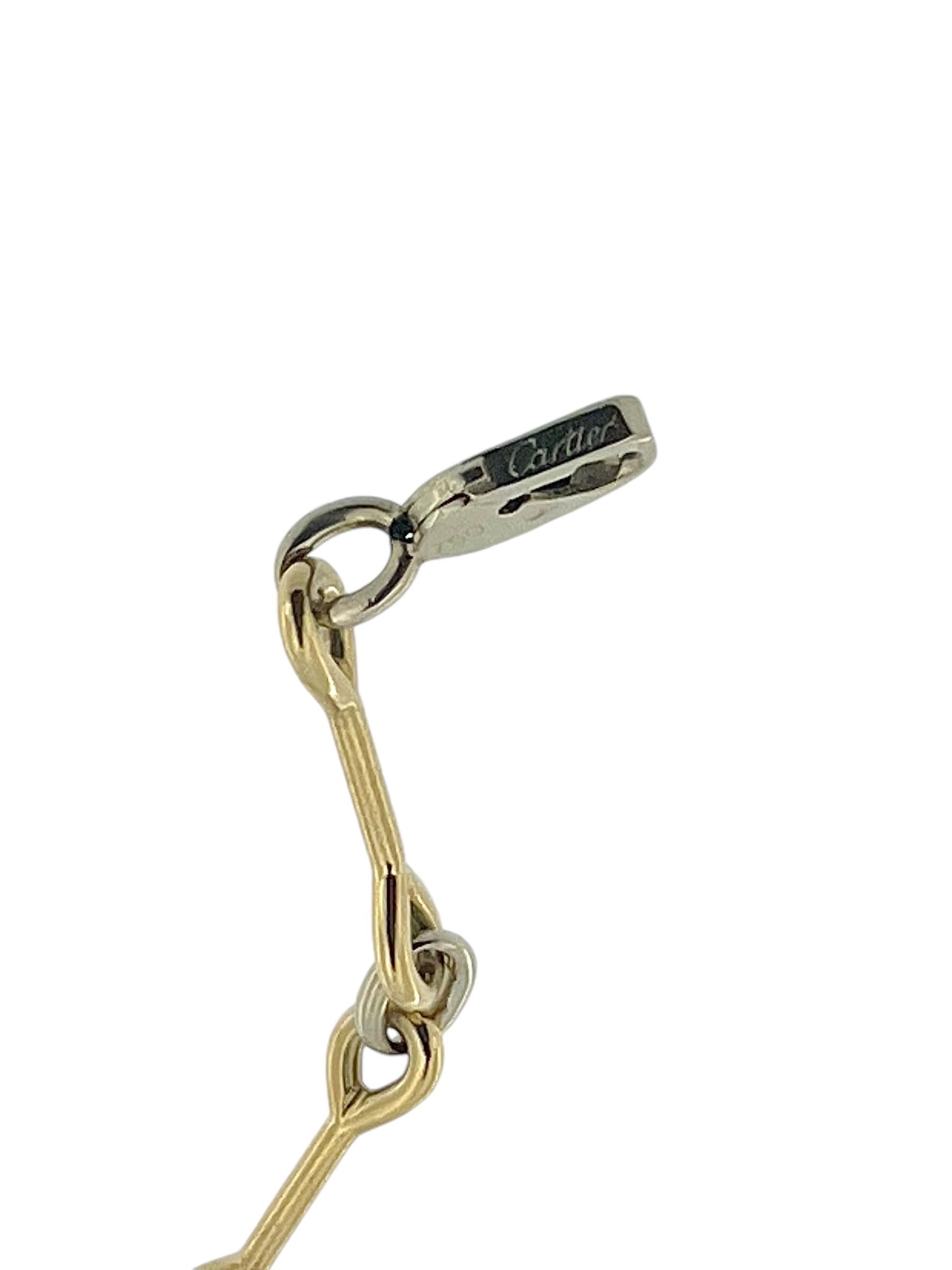 The Cartier Yellow and White Gold Bracelet is a luxurious and timeless piece, crafted in 18kt gold, showcasing Cartier’s signature elegance and craftsmanship. This bracelet features a striking combination of yellow and white gold, skillfully