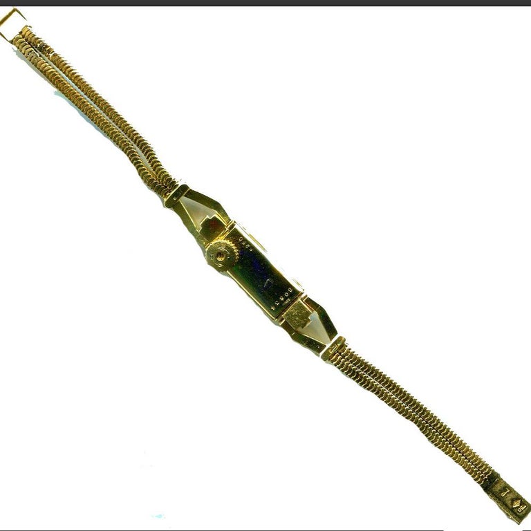 Cartier Yellow Diamond back winder wristwatch For Sale at 1stdibs