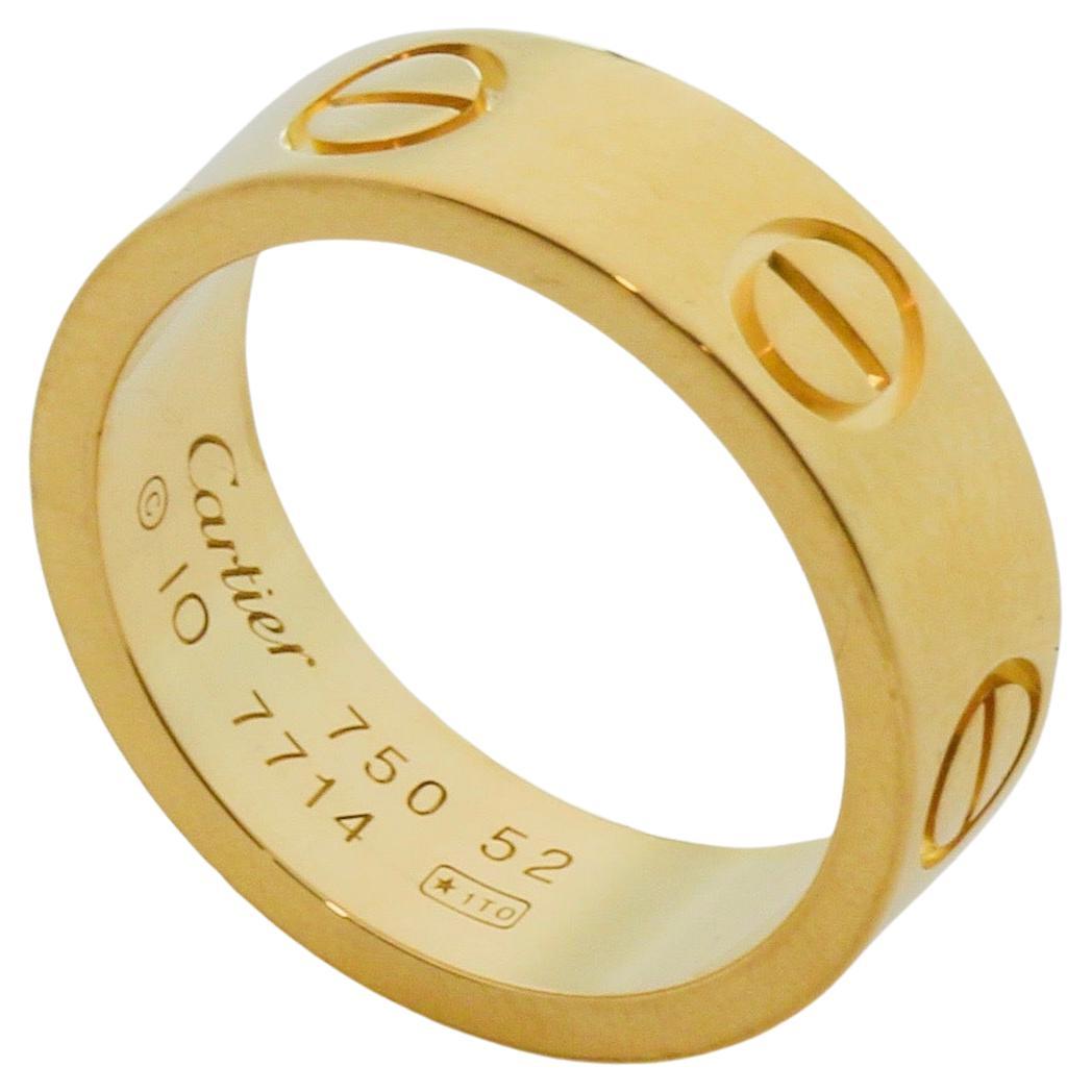 Cartier Love Ring 3 Diamond Yellow Gold at 1stDibs cartier ring 3