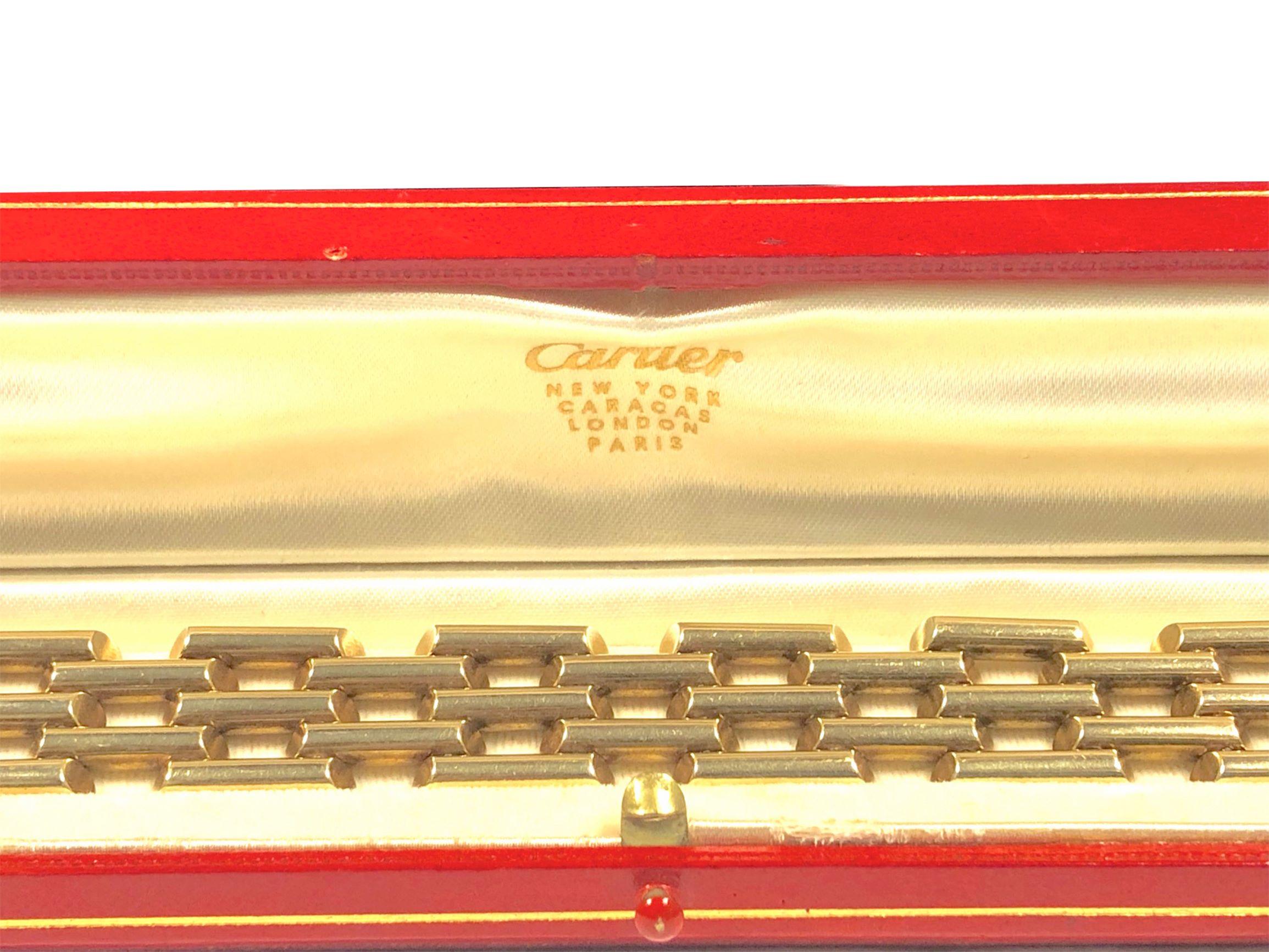 Cartier Yellow Gold 1940s Retro Style Bracelet 3