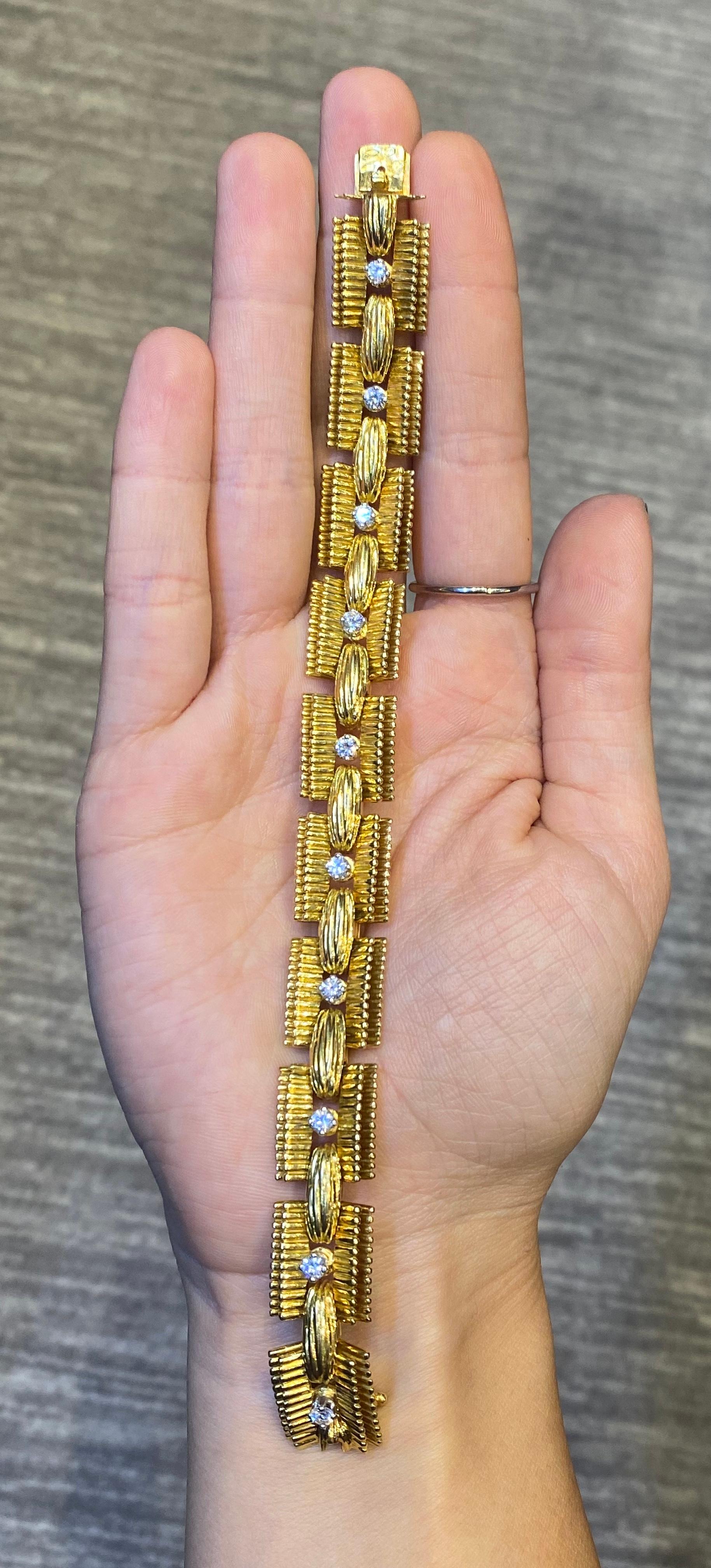 Cartier Yellow Gold and Diamond Bracelet 4