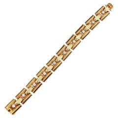 Cartier Yellow Gold and Diamond Bracelet