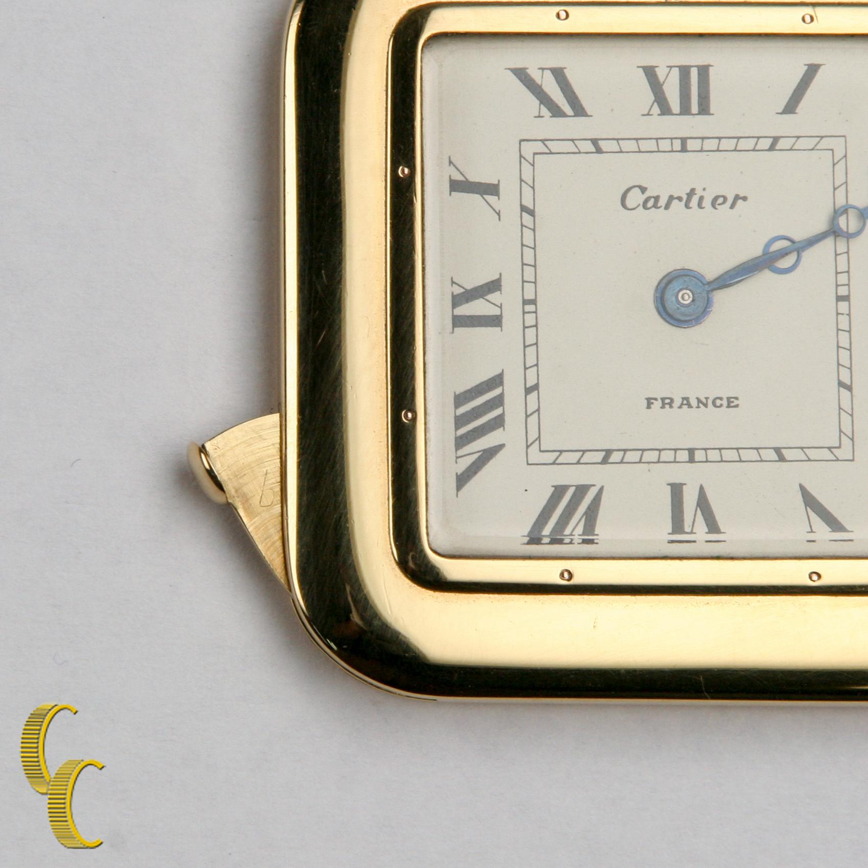 Cartier Yellow Gold Antique Square 29 Jewels Repeater Pocket Watch Unisexe en vente