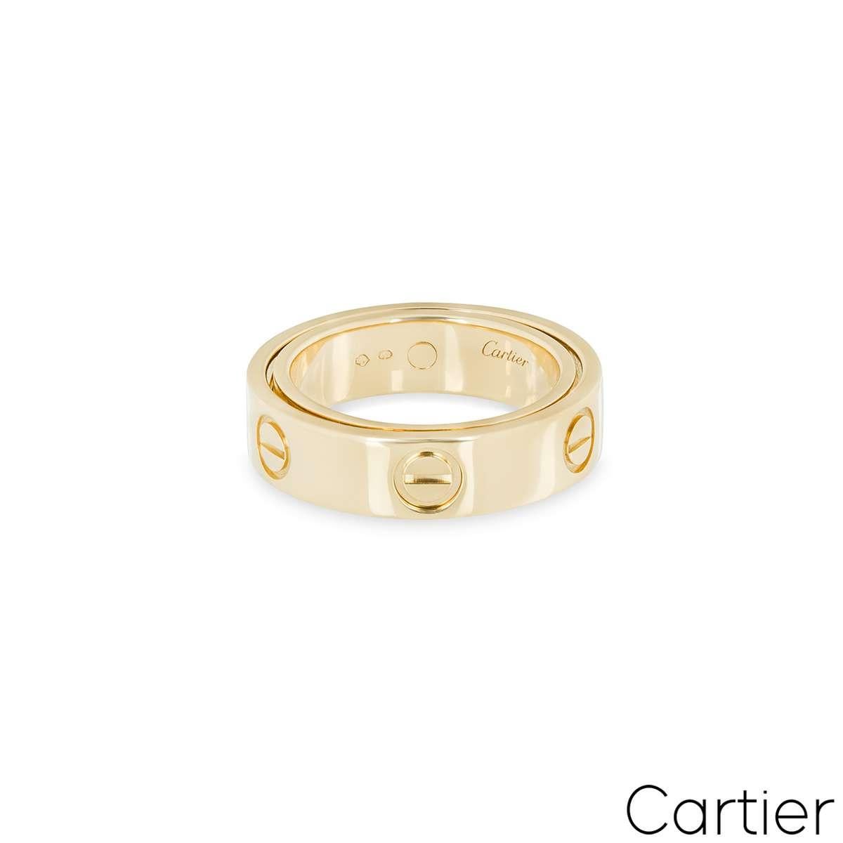 Women's or Men's Cartier Yellow Gold Astro Love Ring Size 50 For Sale