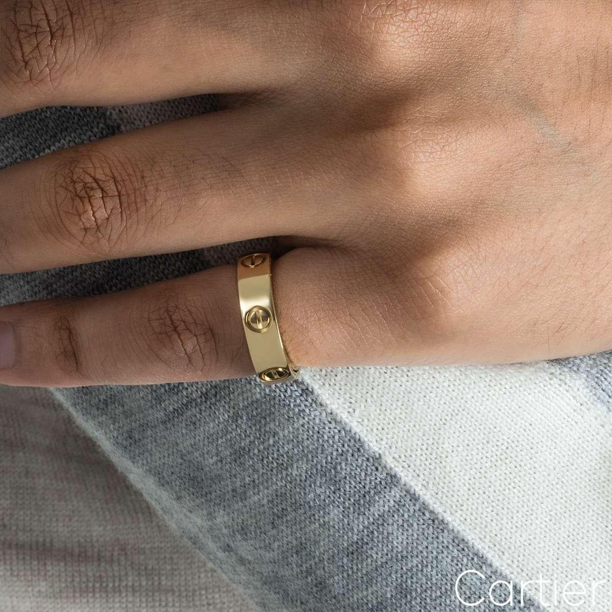 Cartier Yellow Gold Astro Love Ring Size 50 For Sale 4